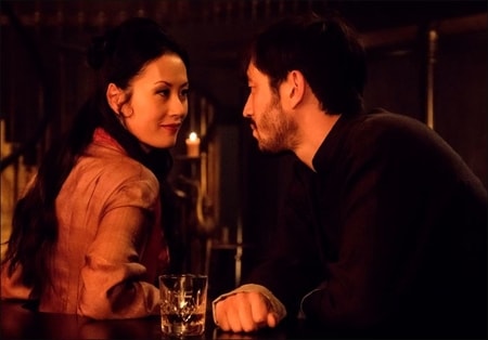 Dianne Doan and Andrew Koji sharing a soft side in the series Warrior